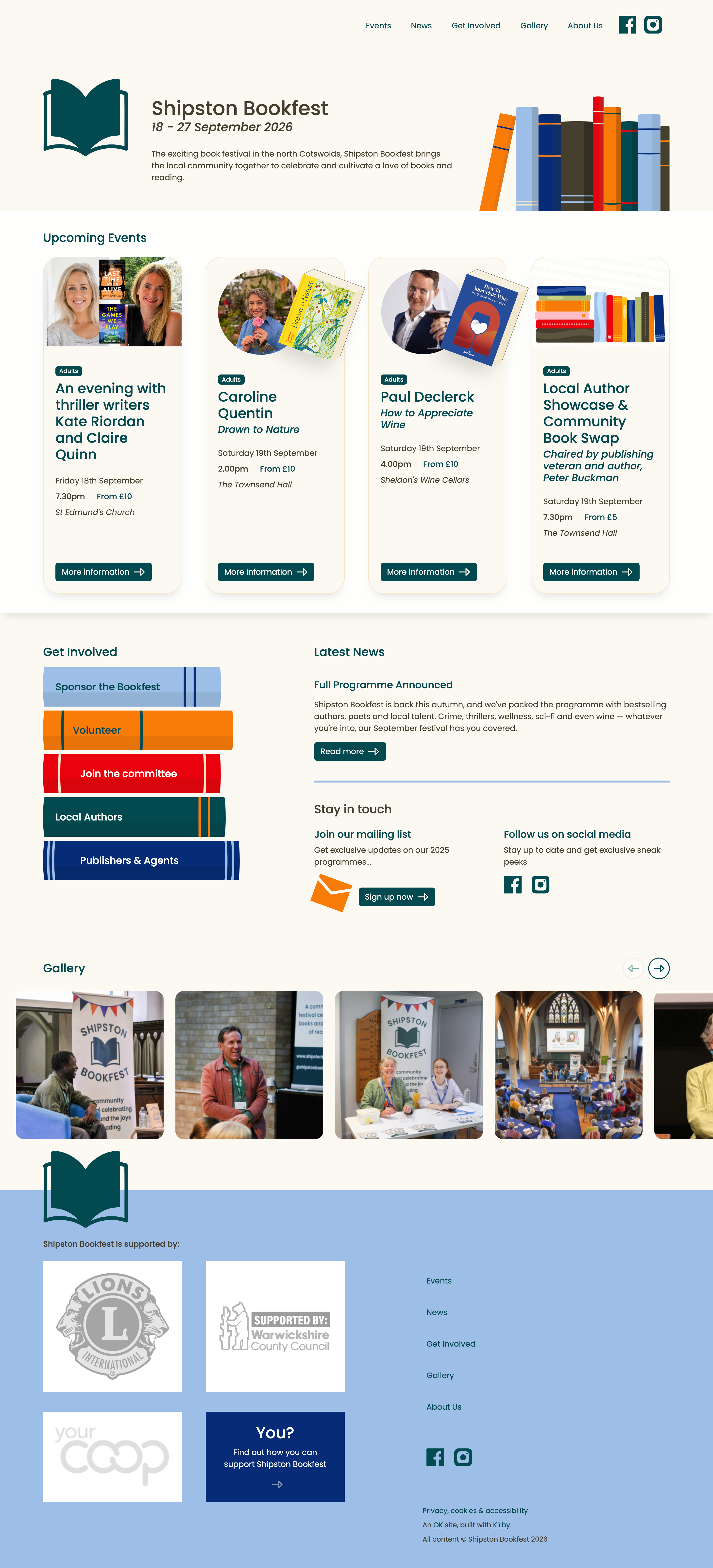 Shipston Bookfest homepage