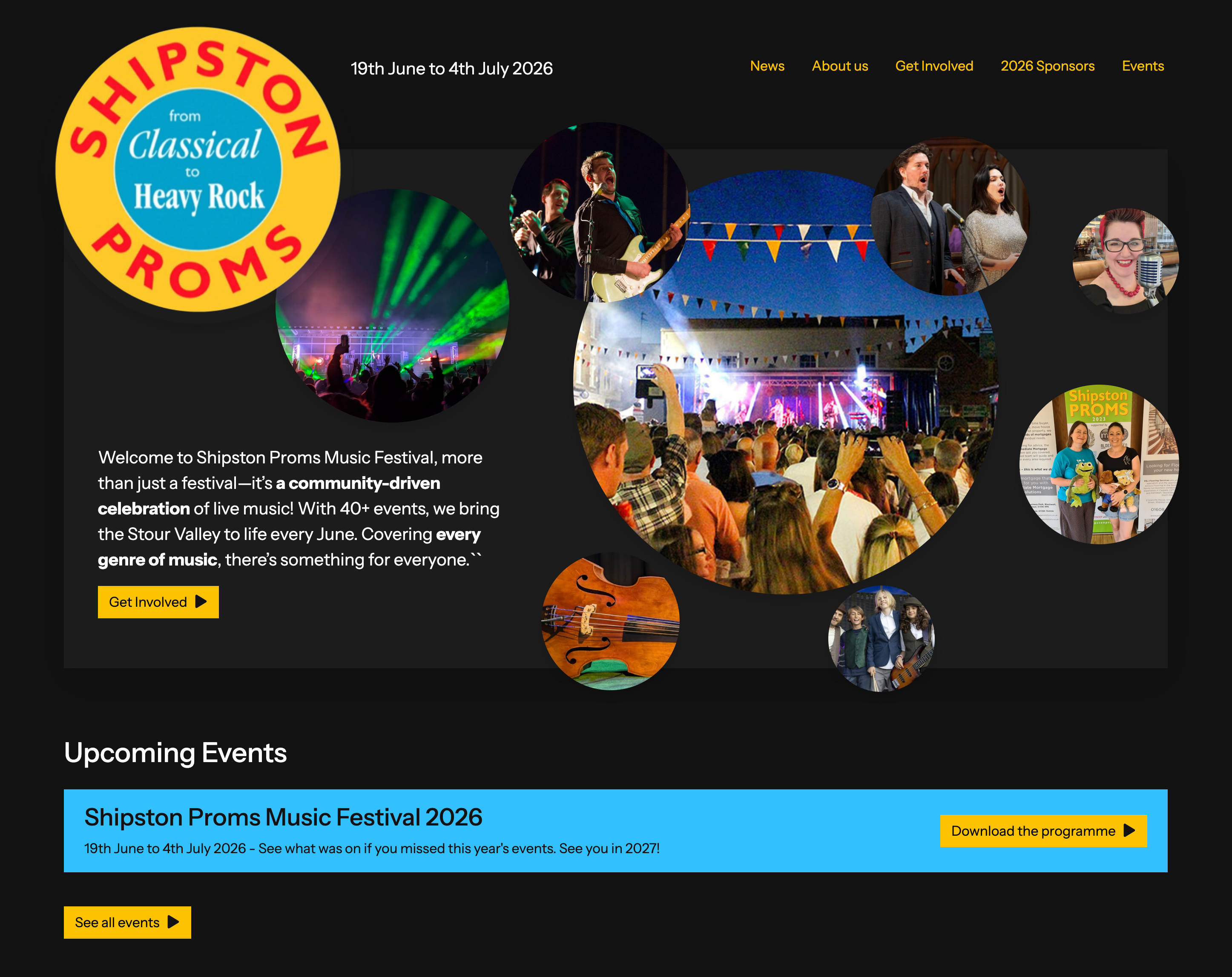 Shipston Proms homepage